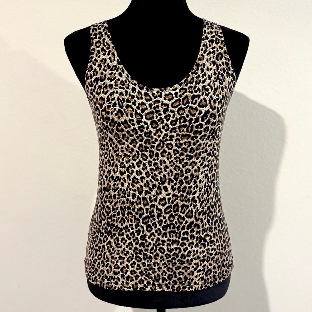 Leopard Print Active Racer Back Top